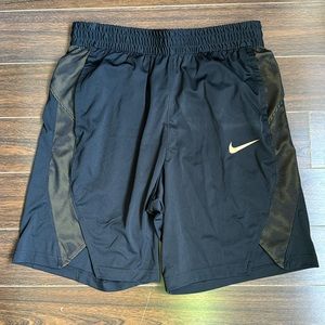Nike Elite Shorts - Black & Gold - Size M - Like New